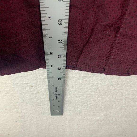 Ted Baker Men's Layer Long Sleeve Maroon Button Down Textured Shirt Size 5 9263 - Picture 5 of 9